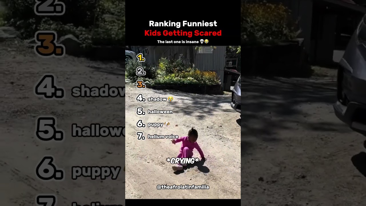 Ranking The Top 7 Funniest Kids Getting Scared