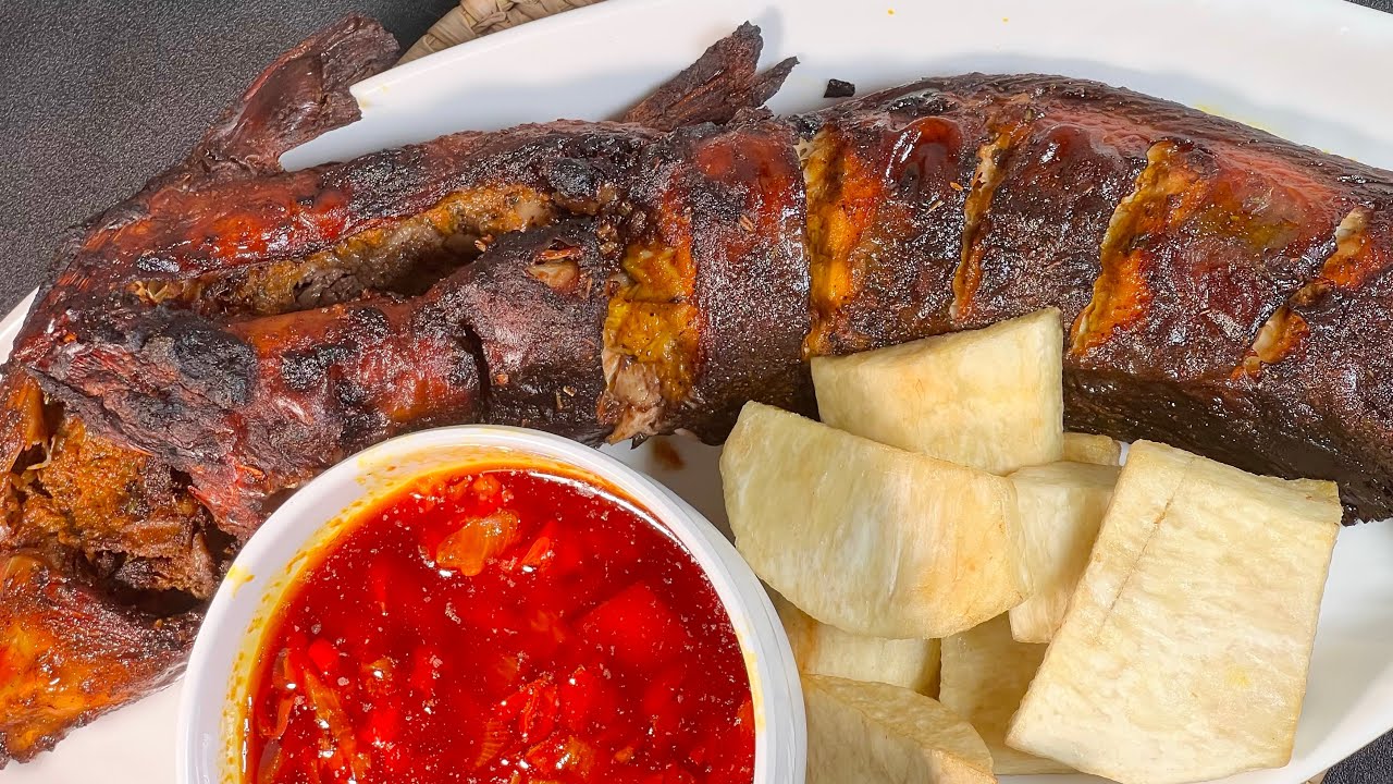HOW TO MAKE GRILLED FISH| Nigerian Barbecue Catfish Recipe