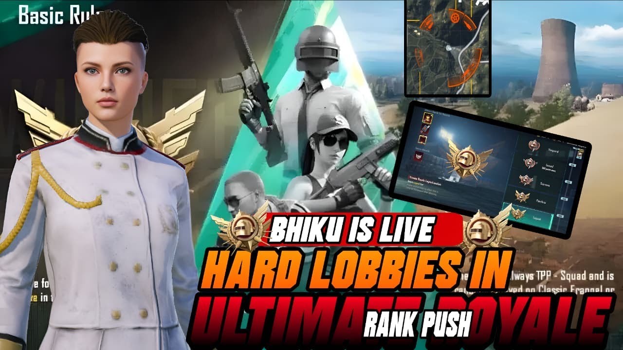 RANK PUSH IN ULTIMATE ROYALE | PUBG MOBILE | falinTDMxBHIKU | BHIKU is LIVE❤️🇵🇰