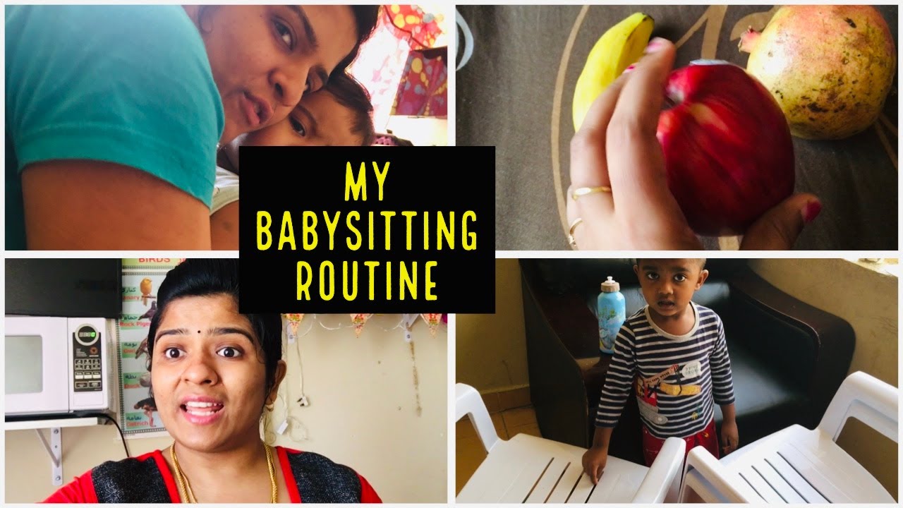 My Kuwait Babysitting Routine in Tamil/How I do My works with kids/Kuwait Tamil Vlog