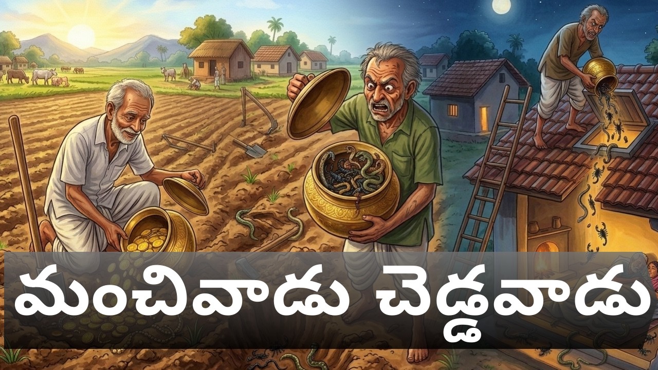 మంచివాడు చెడ్డవాడు | JanapadaKatha #chandamamakathalu  #teluguaudiobook #bedtimestories 