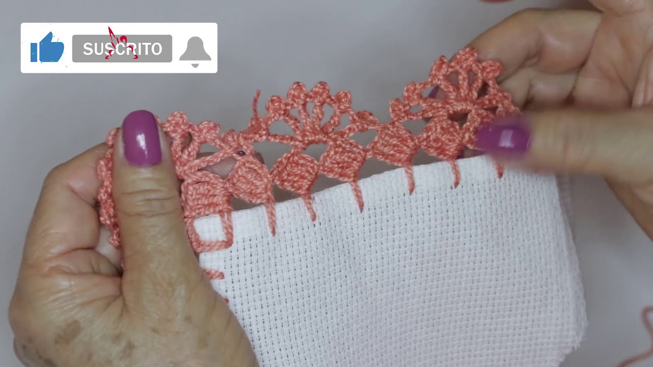 PUNTILLA  94 🧶UNA SOLA VUELTA