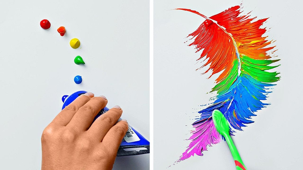 FÁCILES TÉCNICAS DE ARTE PARA TODOS || SATISFACTORIOS TIPS DE PINTURA