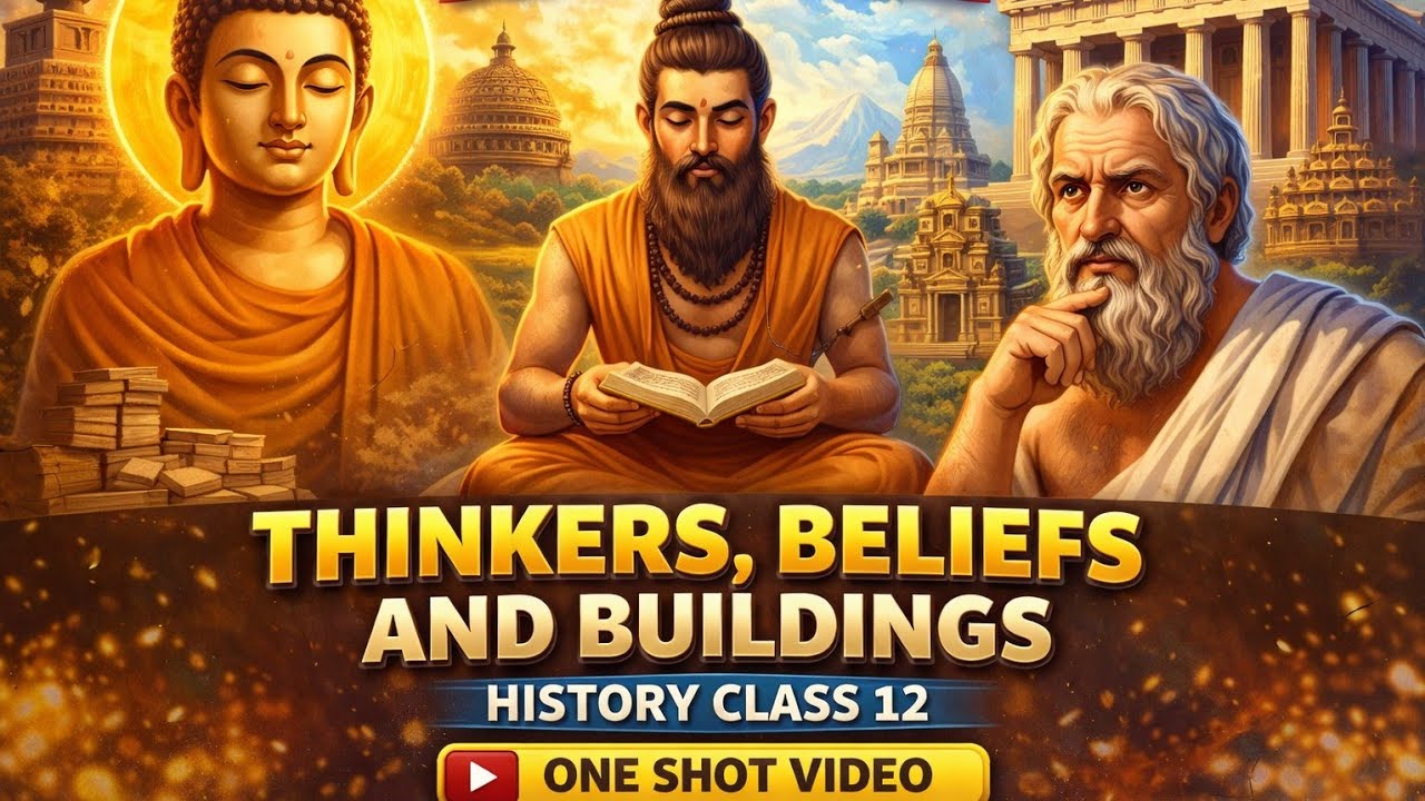THINKERS, BELIEFS AND BUILDINGS, THEME 4 HISTORY CBSE CLASS 12TH , FOR CBSE BOARD EXAM,UPSC BPSC TRE