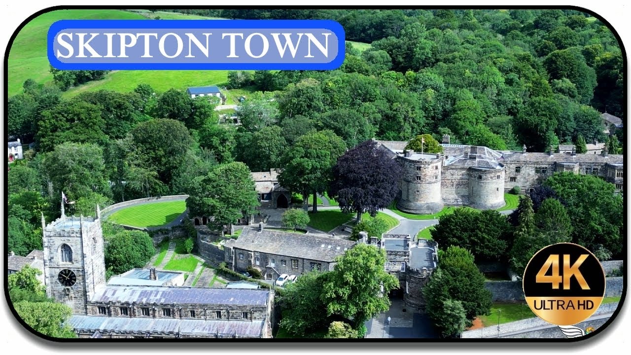 👀🕊 A Visit to Skipton Town in North Yorkshire... Views from above🕊😎