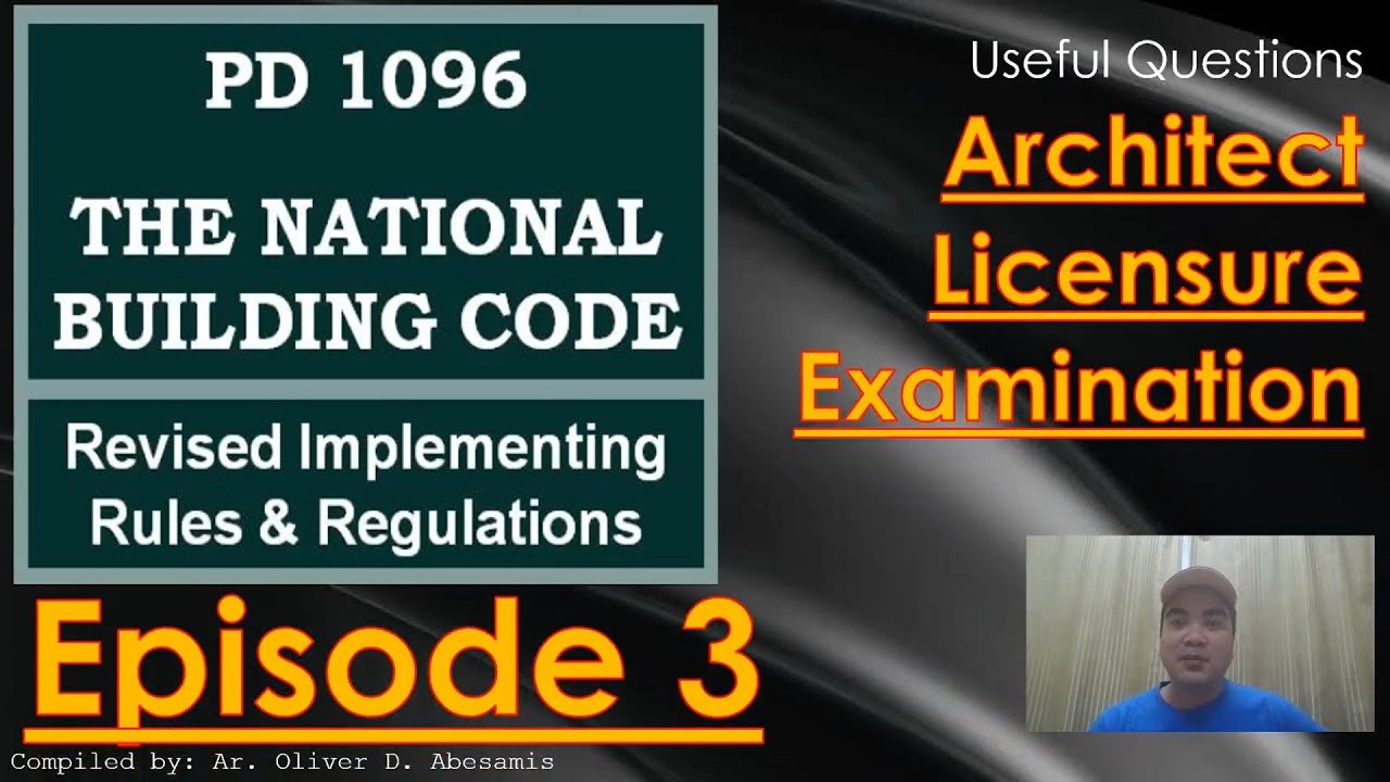 NBCP PD1096 Sample Questions PD 1096 Episode 3 - Architect Licensure Exam - ALE Review