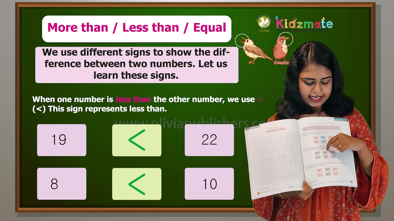 More than, equal to, less than -Kidsmate UKG Term 3 Mathematics - Olivia Digital Education Program