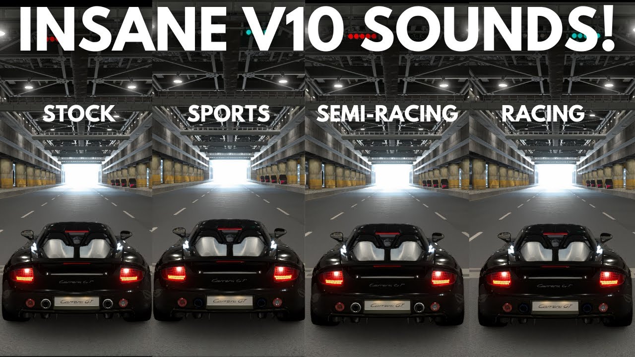 Gran Turismo 7 Exhaust Sound Comparison - Porsche Carrera GT