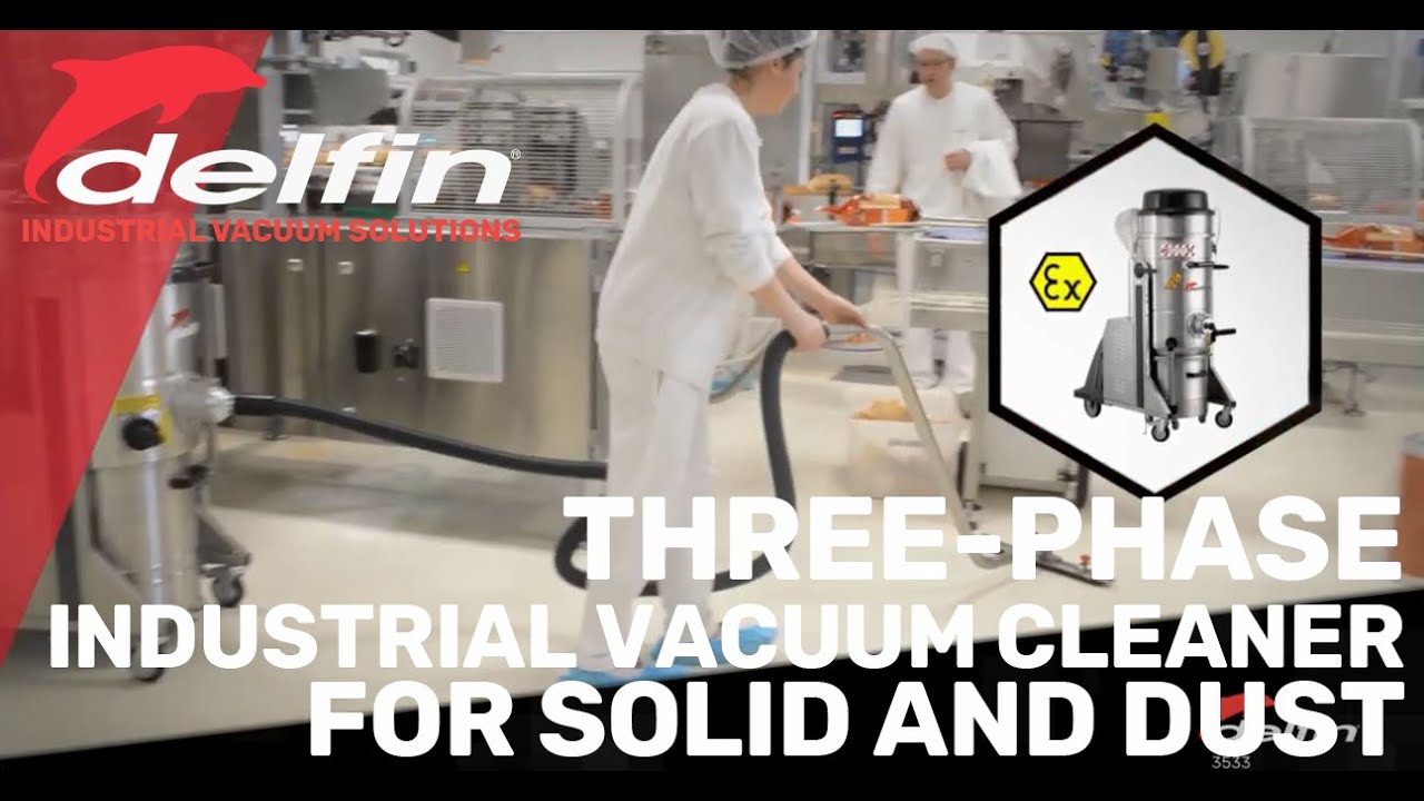 Three-phase Industrial Vacuum Cleaner for solid and dust | Delfin 3533