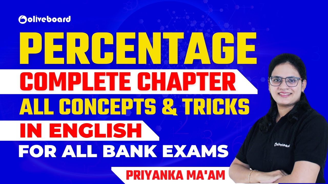 Percentage For Bank Exams in English | Percentage Problems Tricks and Shortcuts | SBI | IBPS | RBI