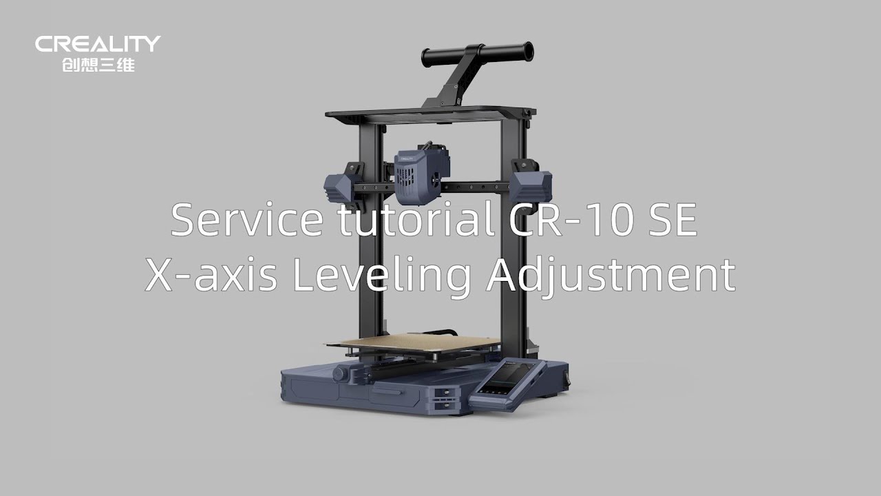 Service tutorial CR 10 SE X axis Leveling Adjustment