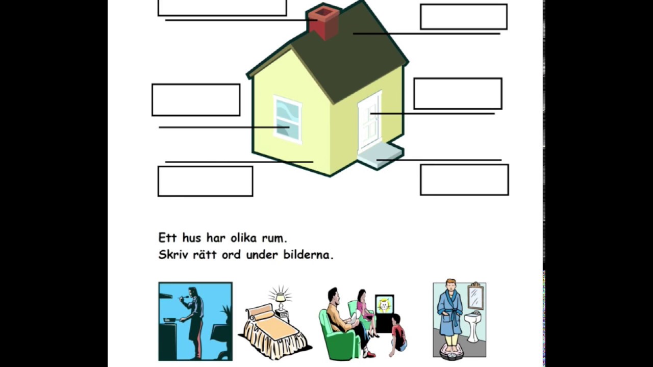 3. Tema Hus och Hem - arbetshäfte av Lillemor del 1