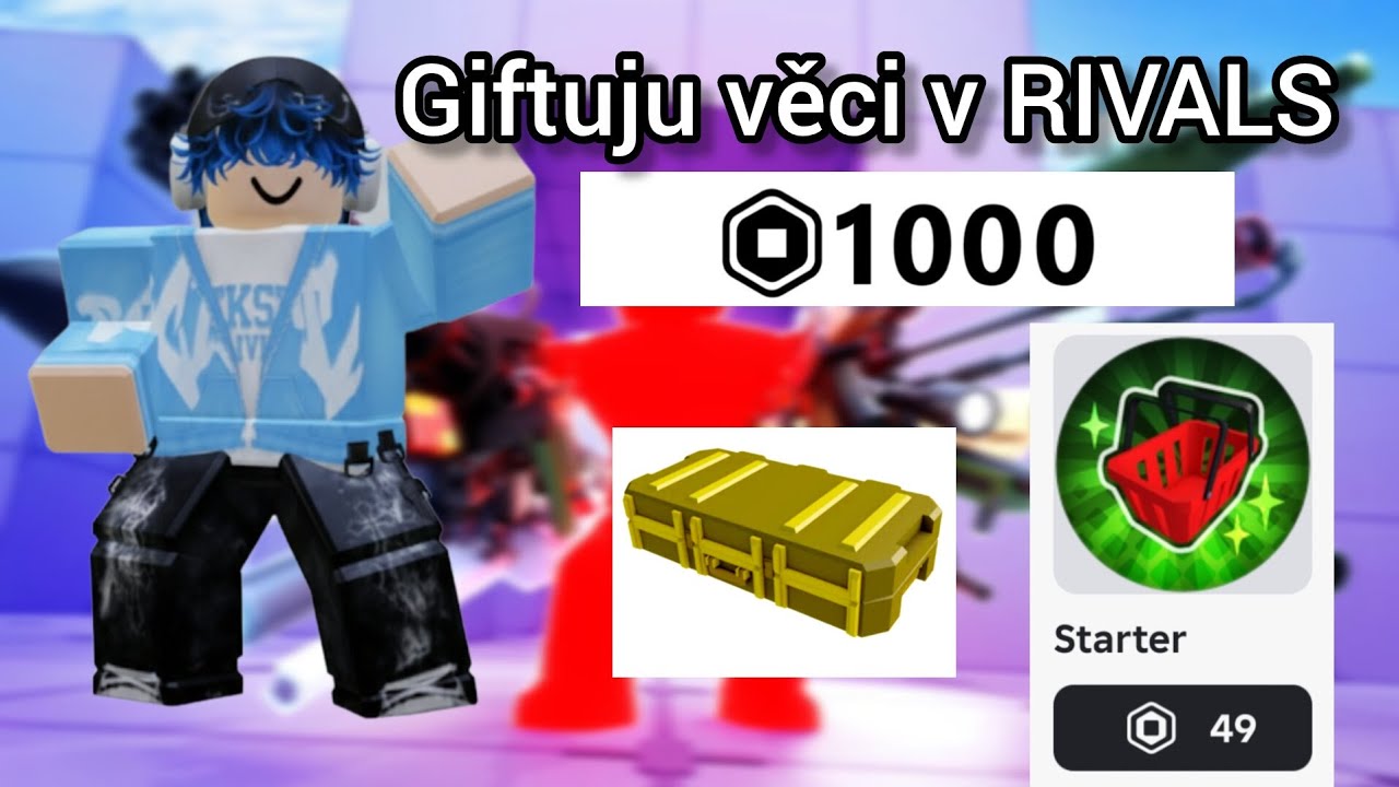 Giftuju věci FANOUŠKŮM v ROBLOX RIVALS 😱