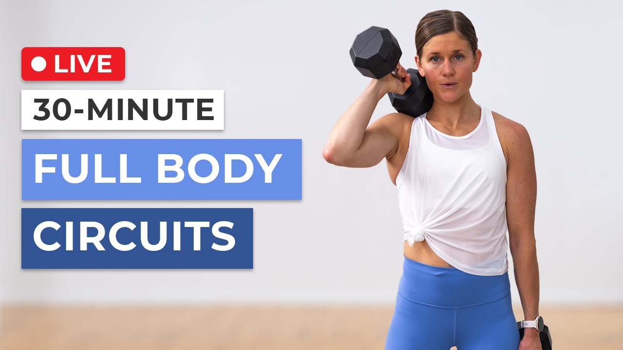 Live 30-Minute Full Body Circuits (Strength + Power Supersets)