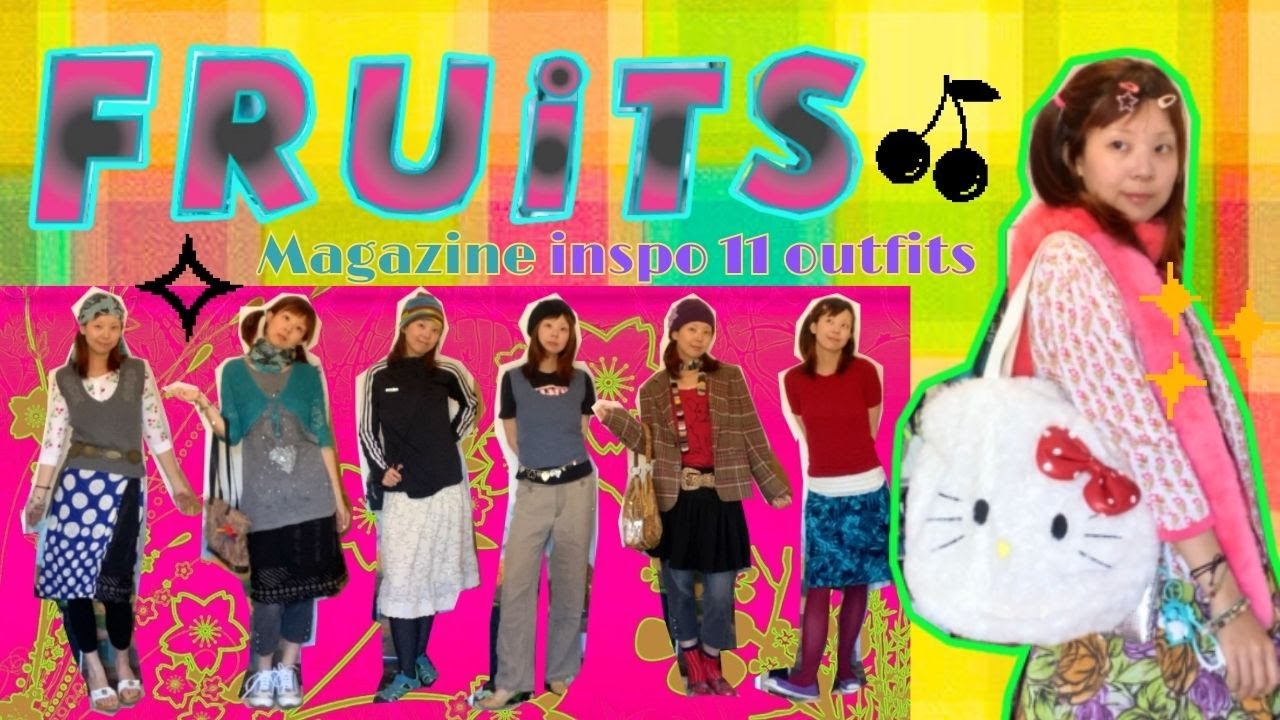 Recreating 11 Outfits Inspired by Fruits Magazine | 2000s Harajuku Fashion Revival