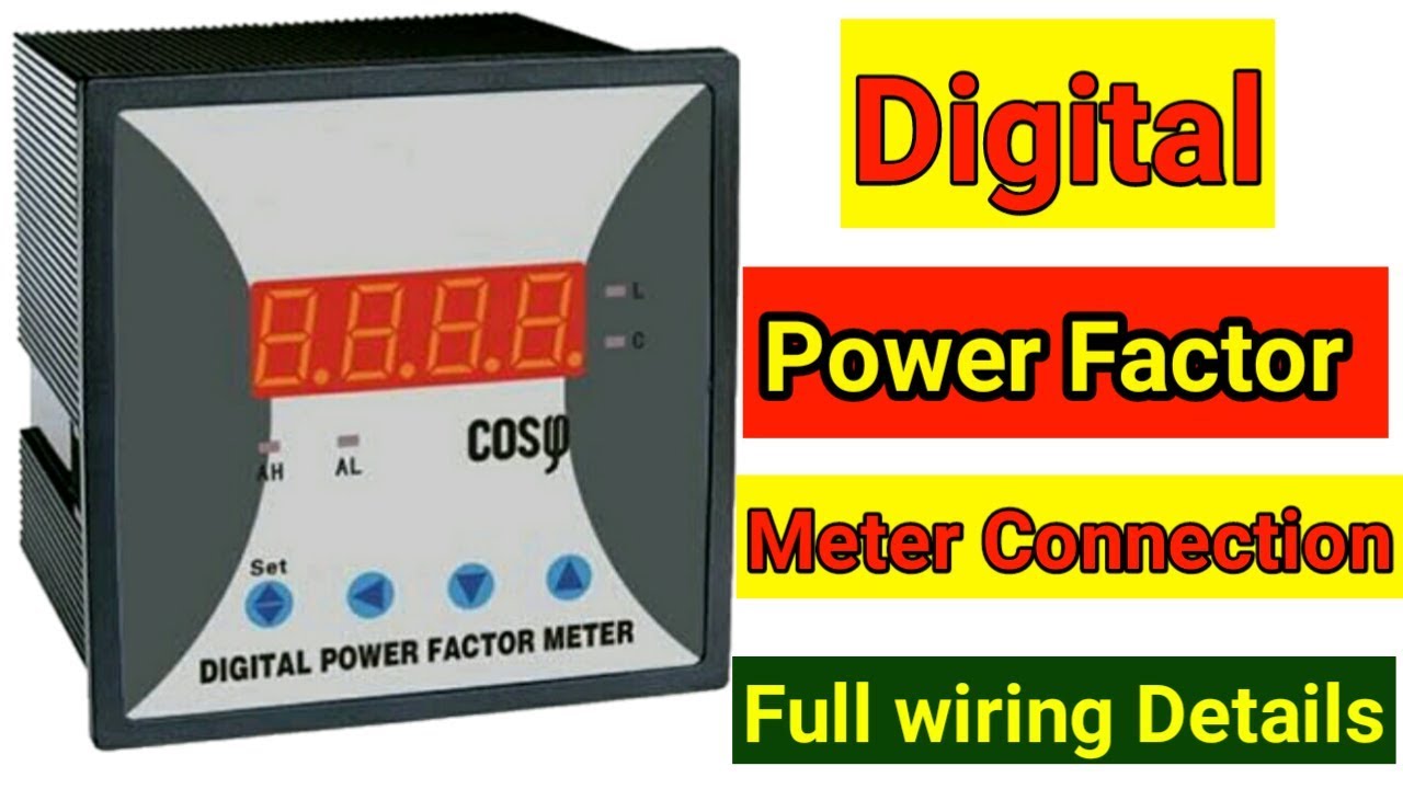 3Phase power factor meter connection with Diagram Details in Hindi | PF Meter Full Connection