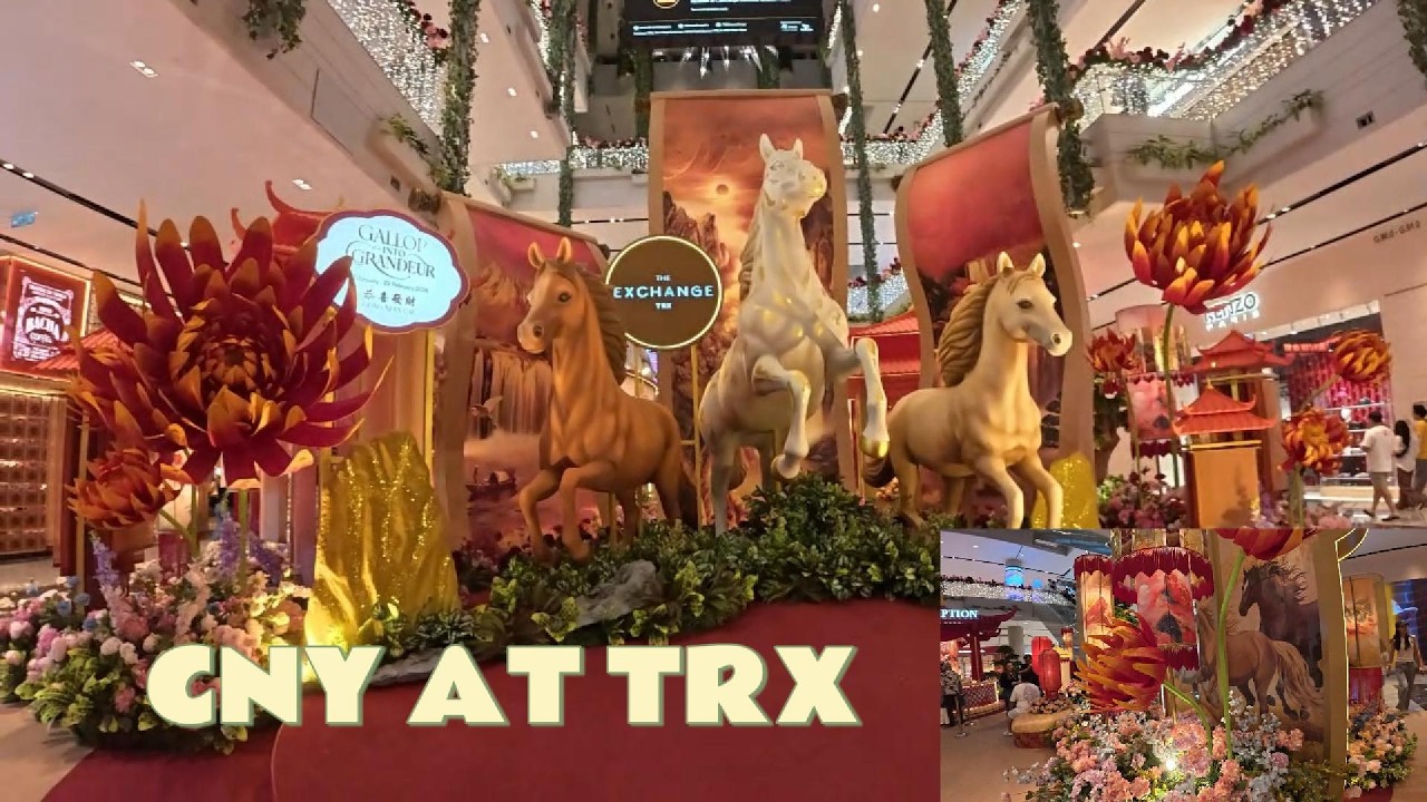 Beautiful Chinese New Year Decorations at TRX Mall 🎎 | The Exchange TRX Kuala Lumpur