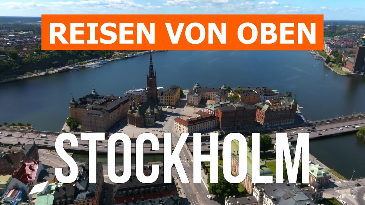 Stockholm von Drohne | 4K-Video | Schweden, Stockholm von oben