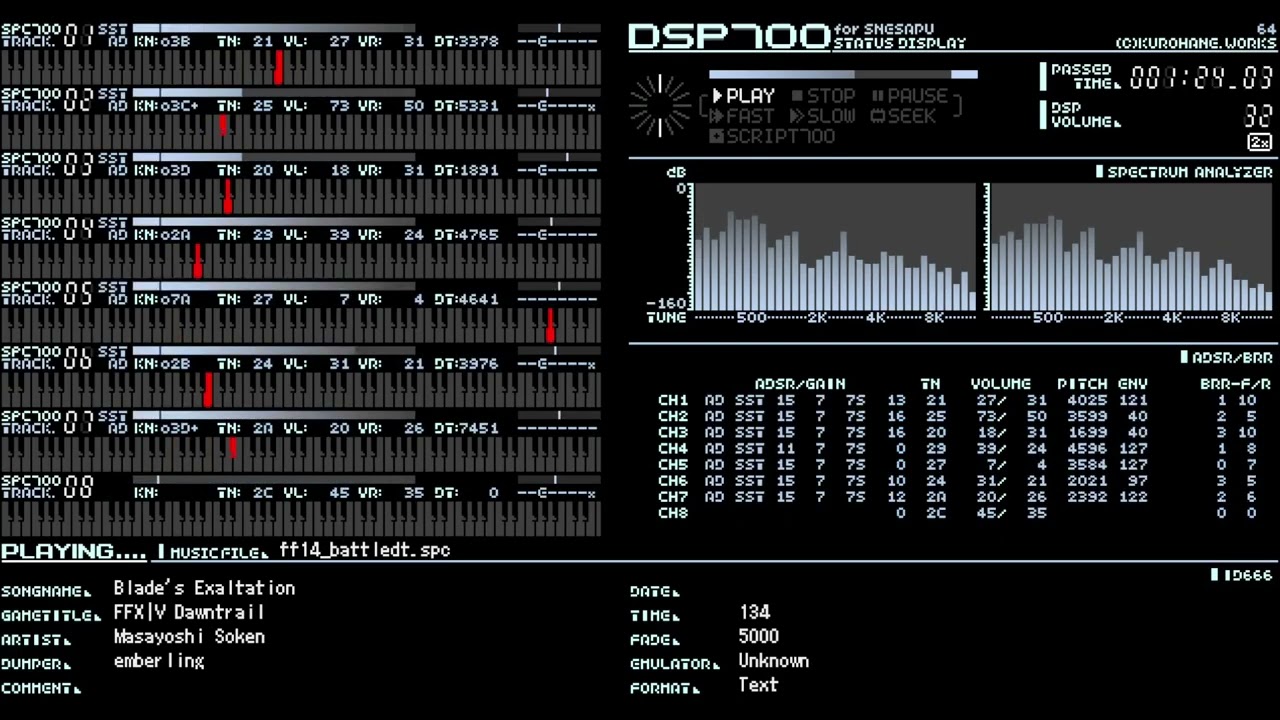 SPC700 cover: Final Fantasy XIV - Blade's Exaltation (Dawntrail Battle)