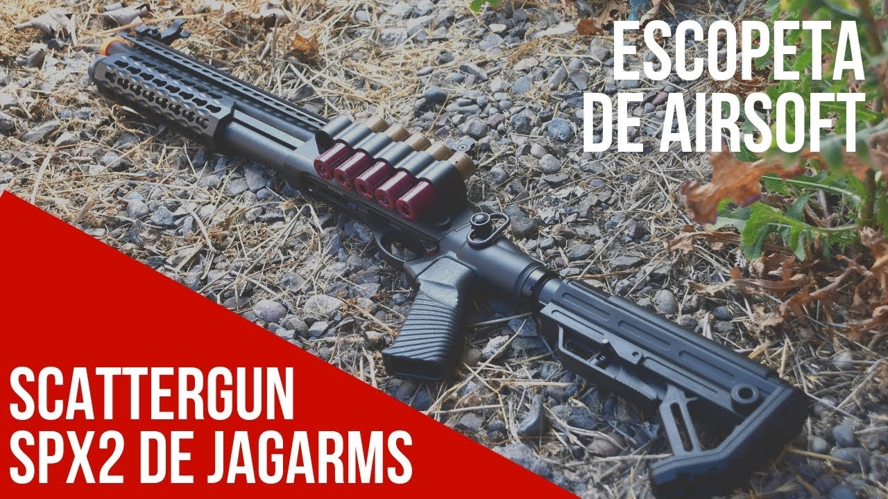 ESCOPETA DE AIRSOFT - SCATTERGUN SPX2 DE JAG ARMS  - AIRSOFT REVIEW EN ESPAÑOL