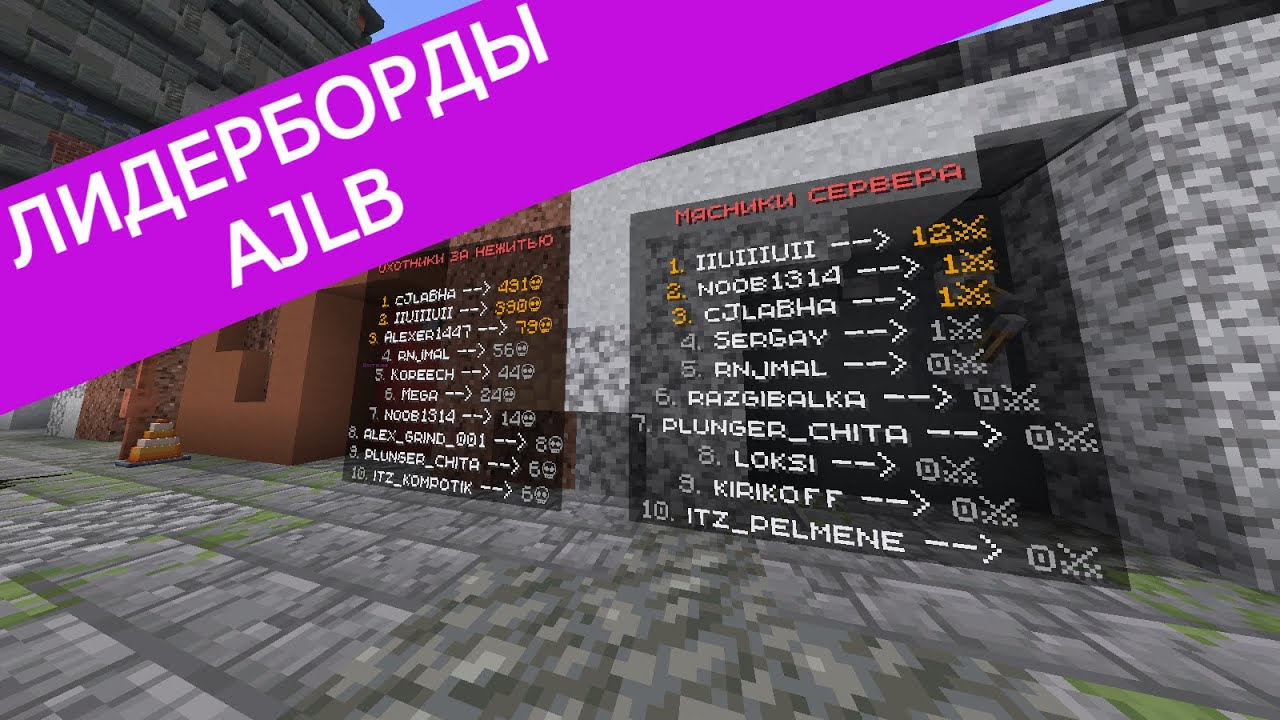 AJLB ЛИДЕРБОРДЫ ДЛЯ ТВОЕГО СЕРВЕРА! #гайд #guide