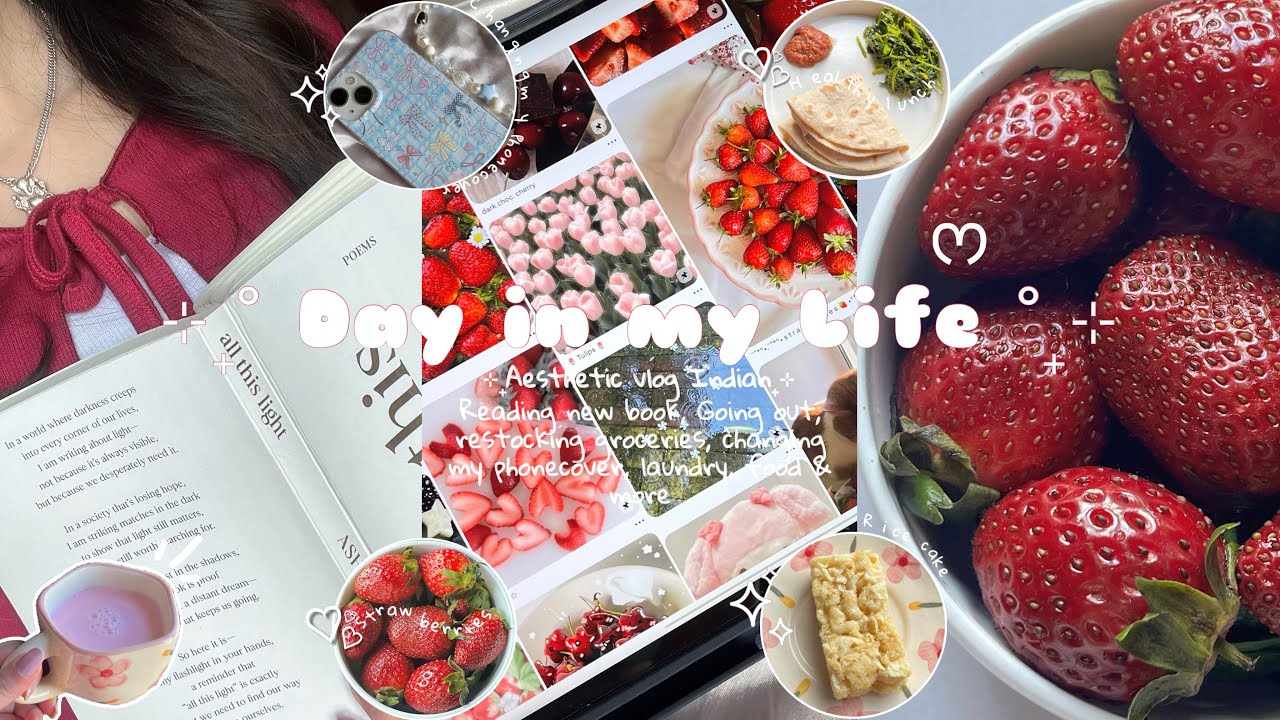 Day in my Life ♡ | Aesthetic vlog Indian💌| Introvert life 🍒✨🍧 #minivlog #food #weeklyvlog #explore