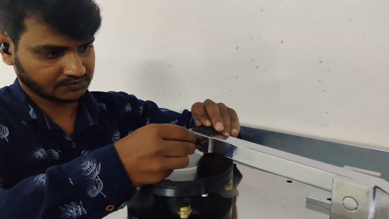 Sliding Wear Test on the brass specimen using Pin on disc apparatus, RVITM by Dr. Durga Prasad C