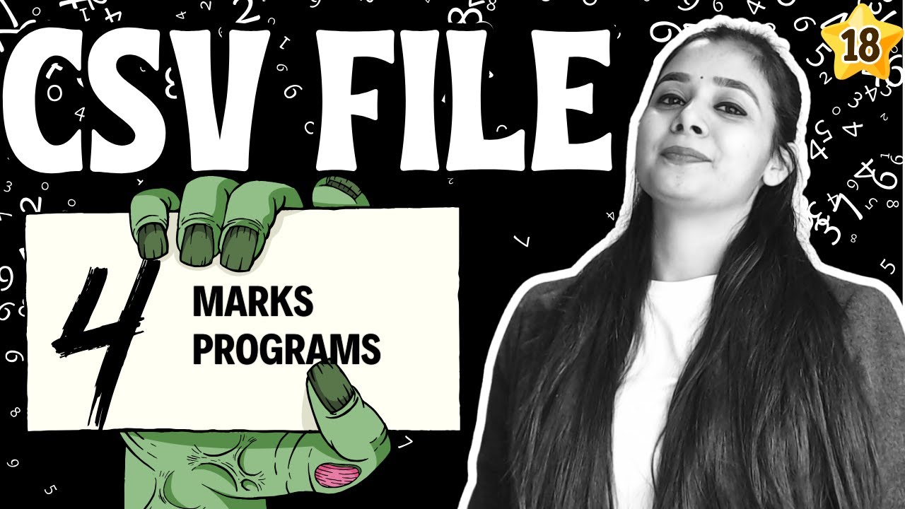 Day 18 - CSV FILE & its PYQs | 4 Marks पक्के कर लो | Class 12 CS #csclass12  #lovejeetarora