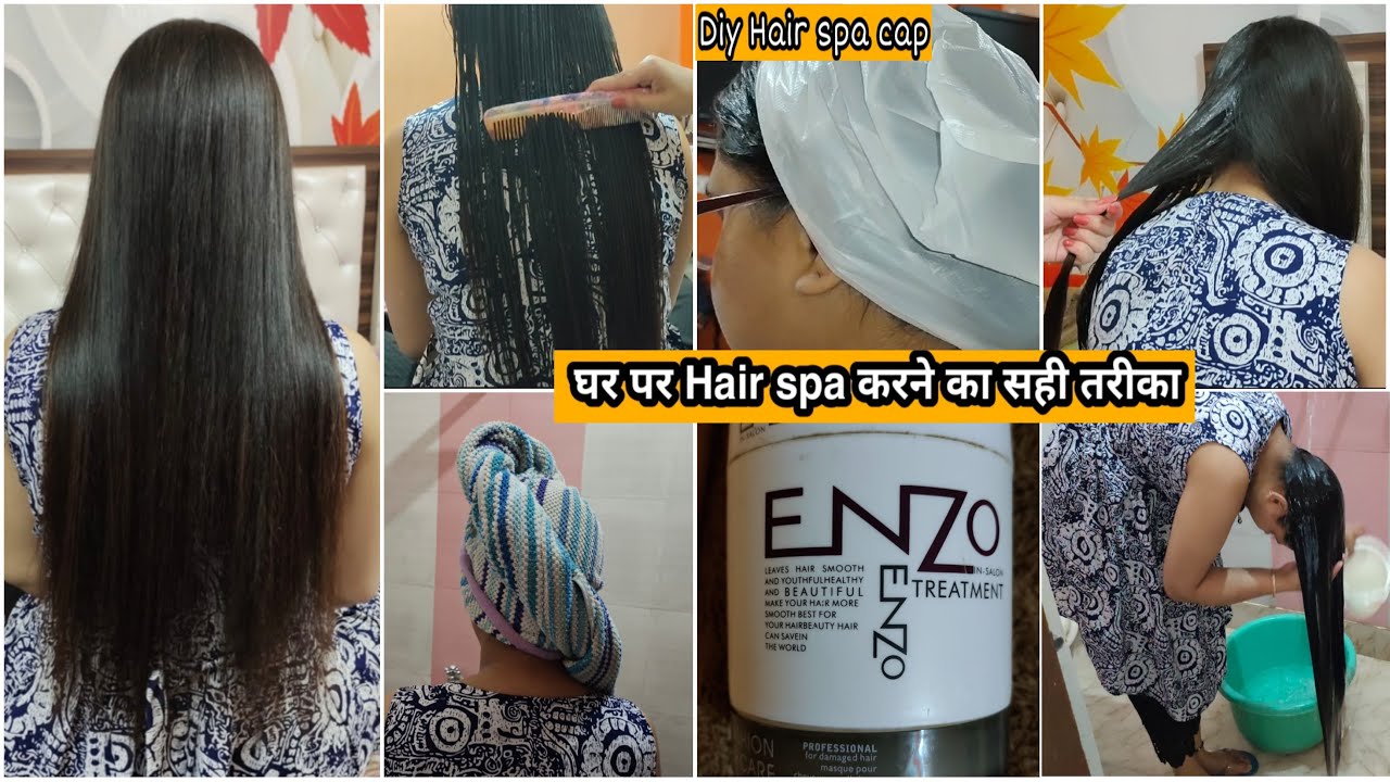 Enzo Hair spa treatment at Home/ step by step hair spa at Home/ hair spa for smooth, silky hair