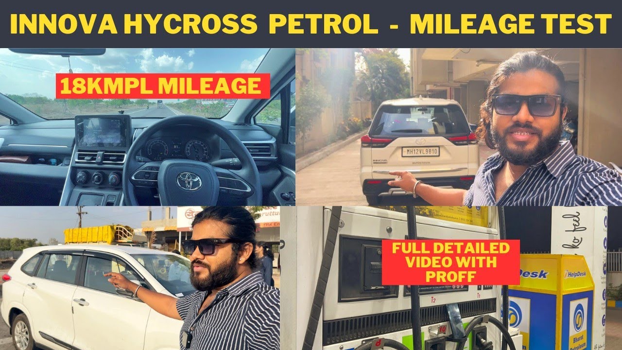 INNOVA HYCROSS GX PETROL MILEAGE TEST || 18+ KMPL MILEAGE WITH PROFF || 600 KMS DRIVE