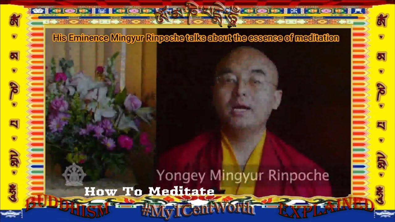 How To Meditate by His Eminence Yongey Mingyur Rinpoche