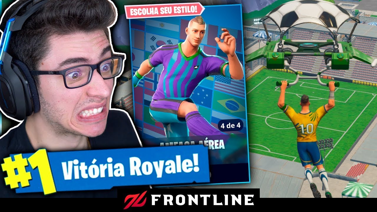 FORTNITE: COMPREI A SKIN DA COPA DO MUNDO E MATEI GERAL!! Flakes Power