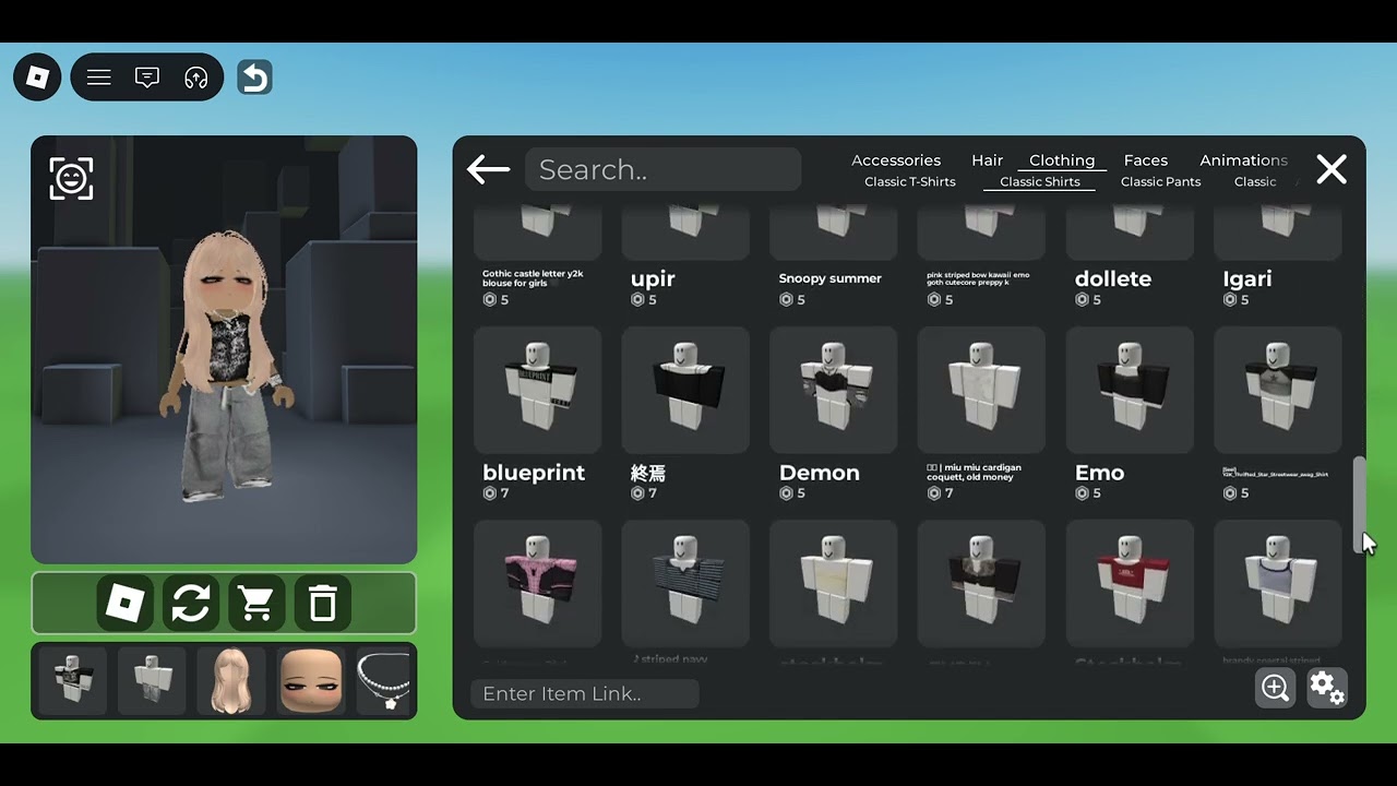 5 minutes to make a goth (?) avatar!