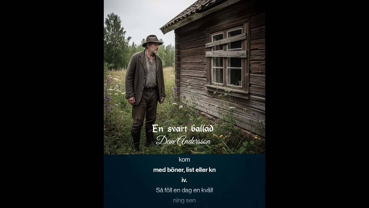 En svart ballad. Text: Dan Andersson