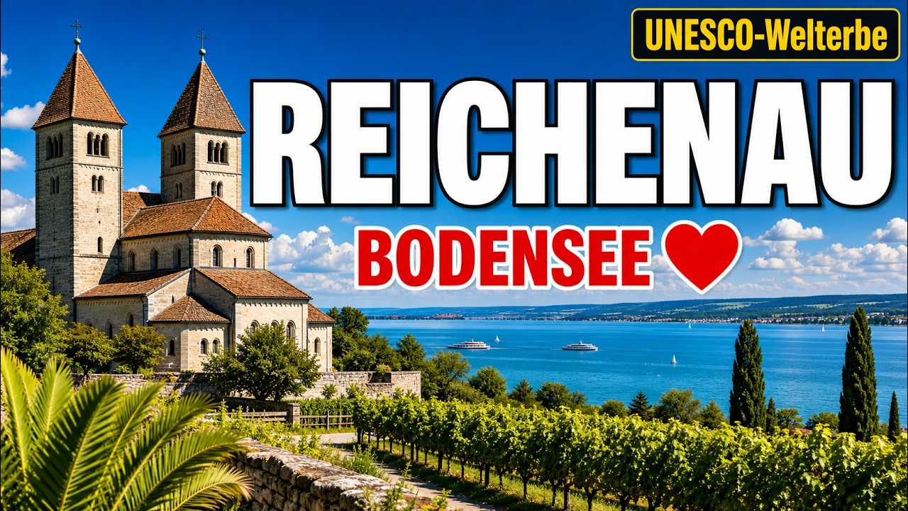 Klosterinsel Reichenau von oben UNESCO-Welterbe