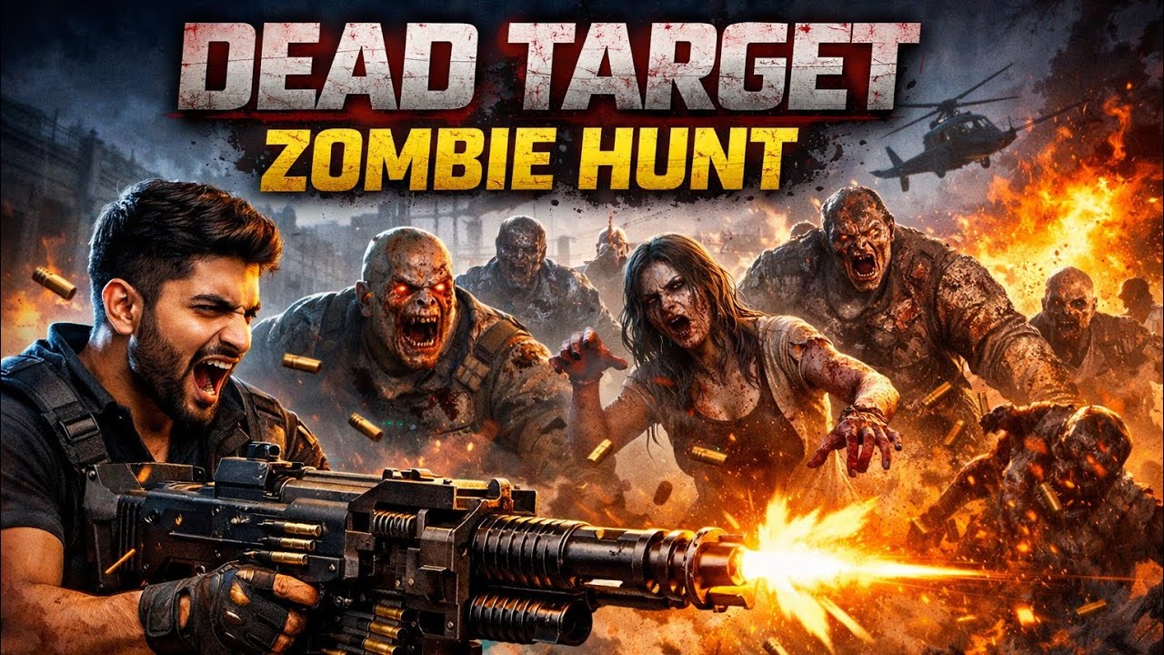 Zombie Army Attack! Machine Gun Rampage | Dead Target Gameplay