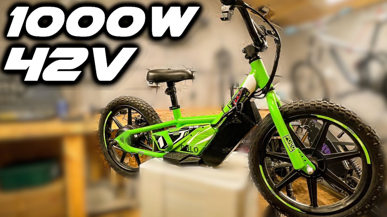 Rower dla dzieci o mocy 1000W! - PoloVolt ST16 Modyfikacja mocy