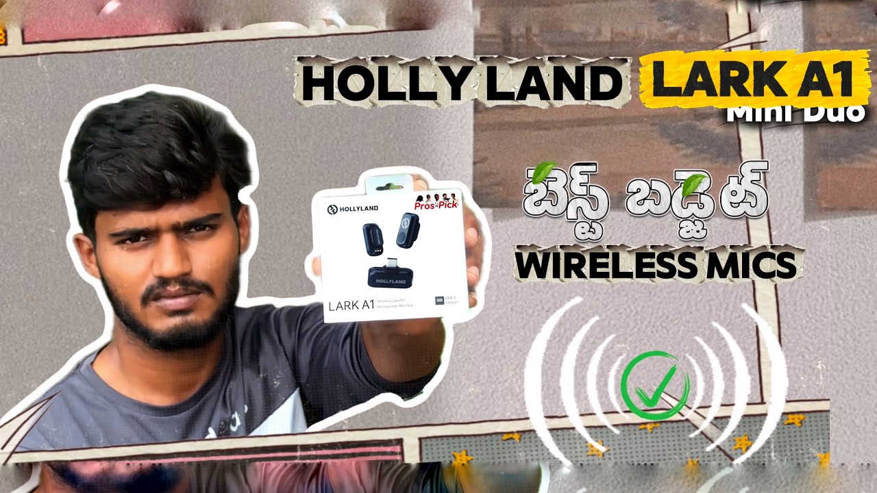 HOLLYLAND LARK A1 unboxing & first impression in Telugu || HOLLY LAND Lark A1 MiniDuo Mics #tech