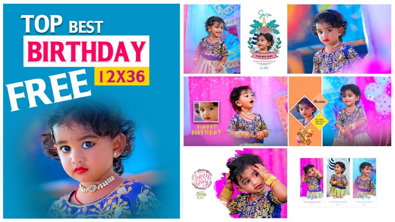 FREE Birthday PSD File Download 2025