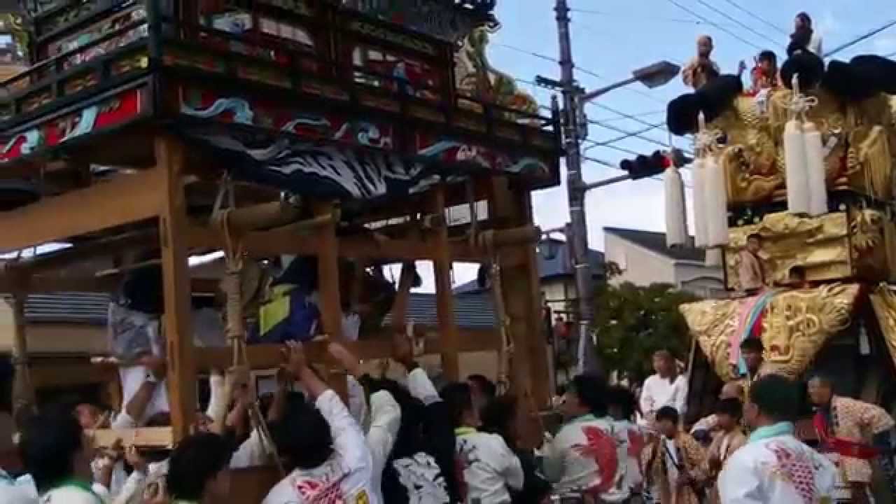 平成26年（2014年）西条祭り砂盛町　朔日市みこし前