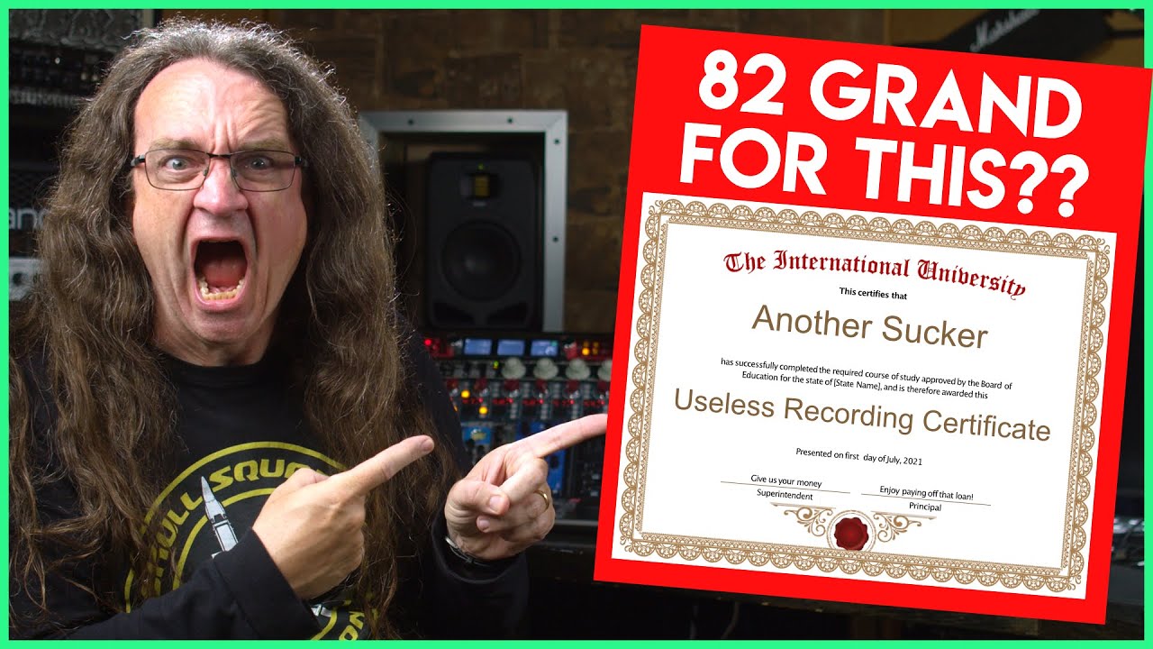 The TRUTH about Recording School