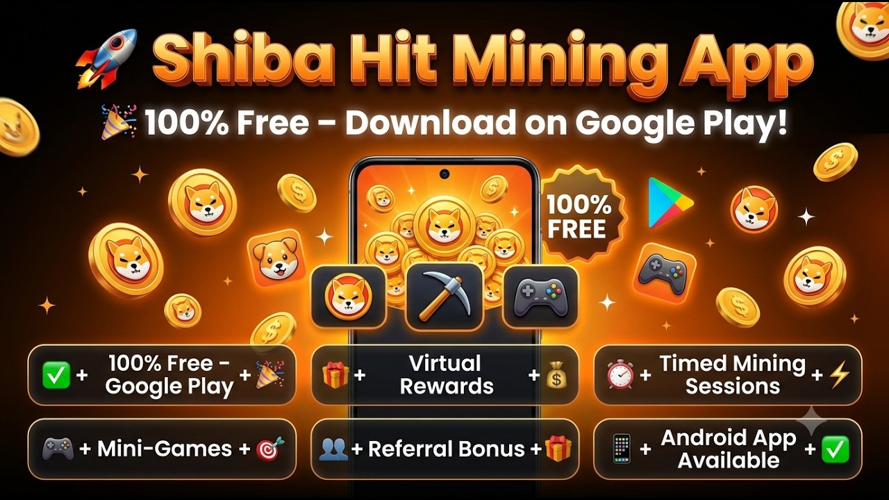 SHIBA HIT Mining App - Free Shiba Inu Mining - Earn Coins Playing Games