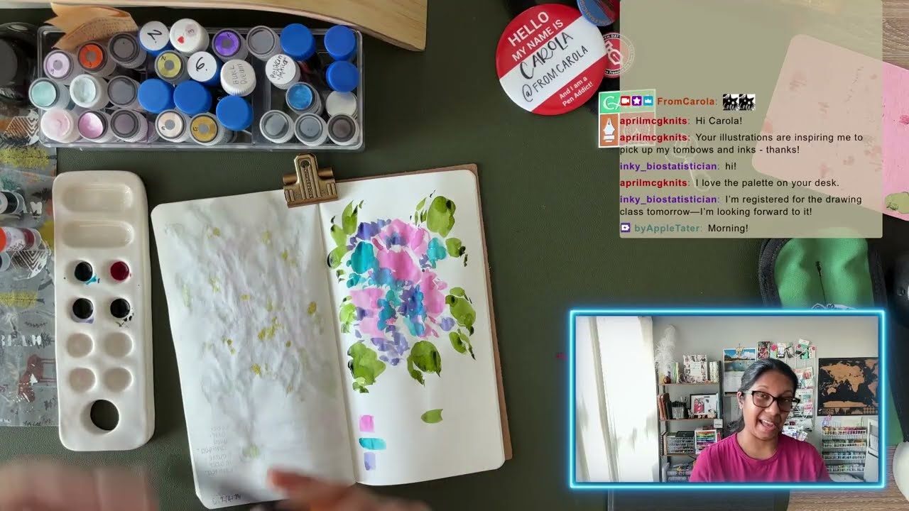 Painting with Fountain Pen Inks | Feb 11 Livestream Replay
