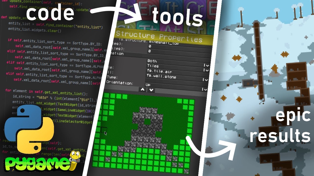 Adding Structures to My Pygame Terraria Clone Using My New Tools