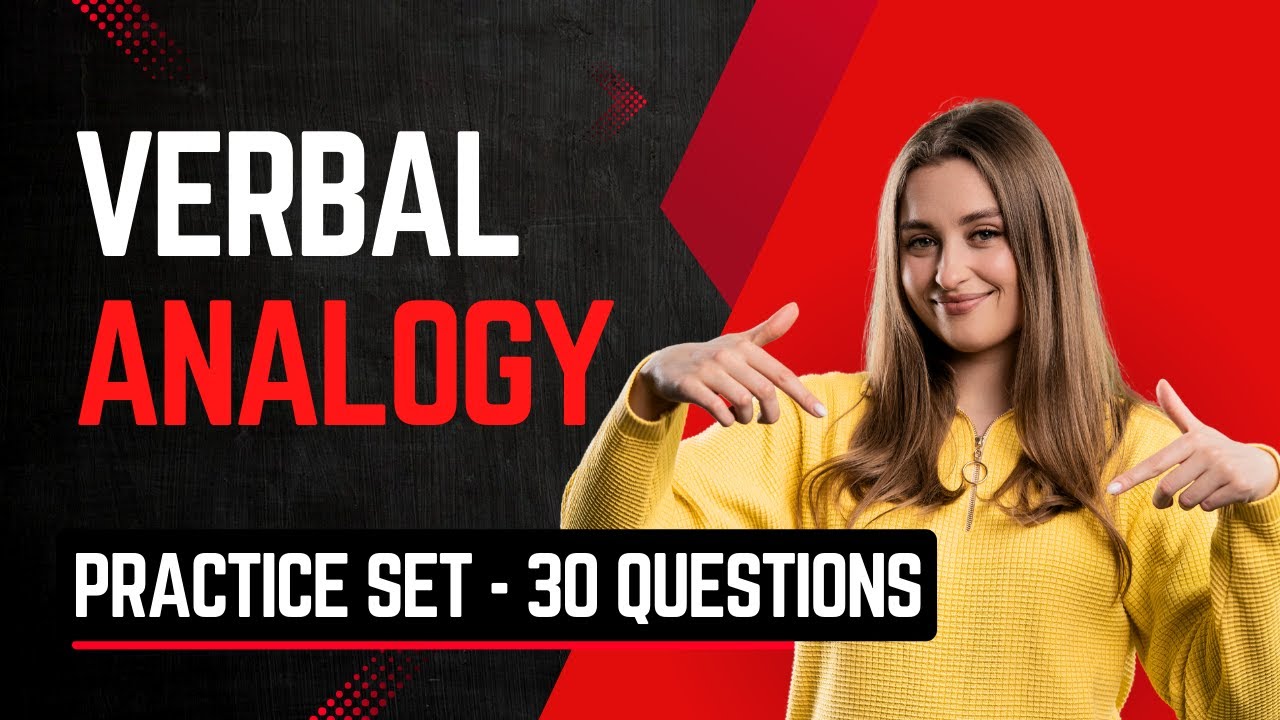 Verbal Analogy Quiz | 30 Practice Set Questions with Answers | Verbal Ability #reasoning
