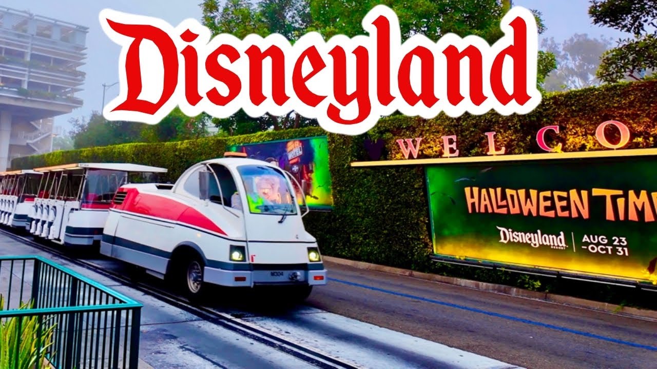 Full Roundtrip Tram Ride to Park and Back - Disneyland October 2024
