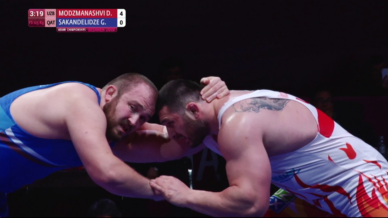 GOLD FS - 125 kg: D. MODZMANASHVI (UZB) v. G. SAKANDELIDZE (QAT)