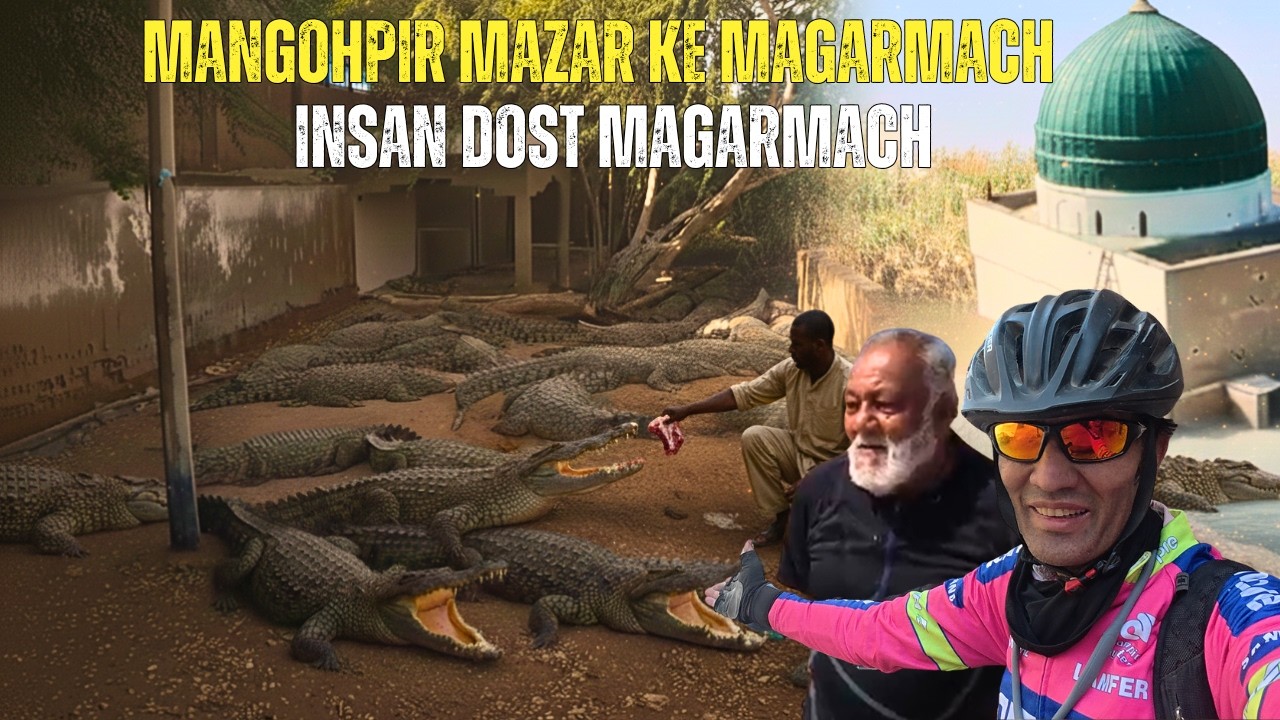Manghopir Crocodile | Manghopir Mazar Ke Magarmach | Cycle Adventure In Karachi | Manghopir History