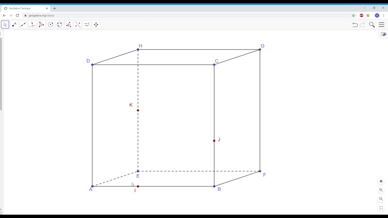 Section de cube
