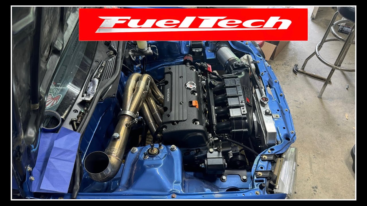 GOING FUELTECH 550 ON THE EG CIVIC!!!!